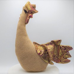 Pavoncella sarda in juta e...