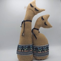 Coppia di gatti di arredo