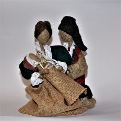 Natività juta colorata toni...